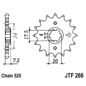 Reťazové koliečko JT JTF 266-13 13T, 520